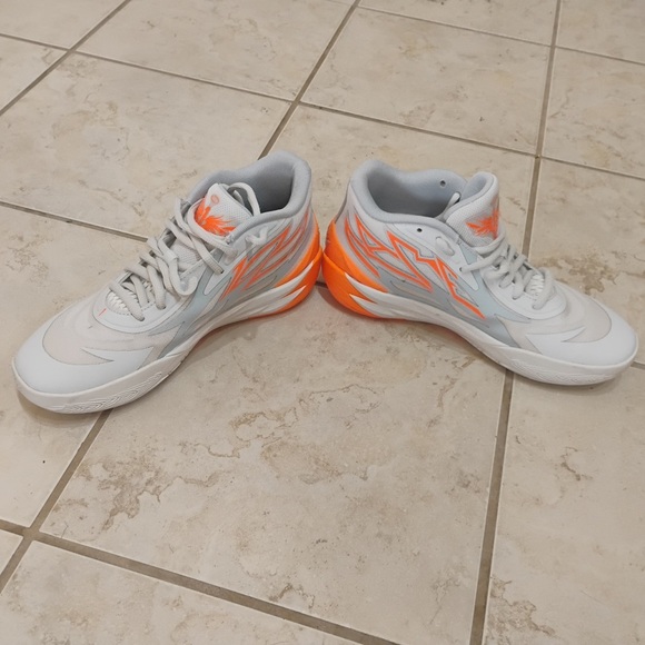 Puma MB.02 Gorange High Top Athletic Shoes Sneakers Flame Fire Size 8 - Picture 7 of 14